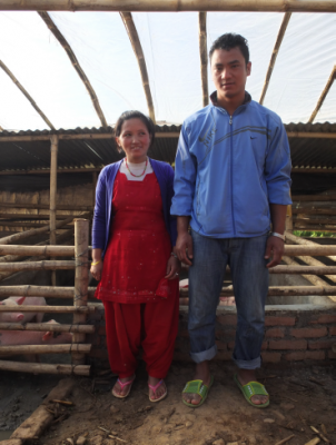 Umesh Tamang ja Ganga Tamang, Nepal