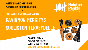 Ravinnon merkitys suolistolle Naisten Pankki Helsinki