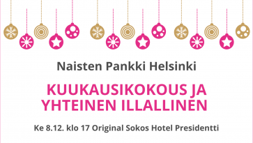 Niasten Pankki Helsinki joulukuun kokous