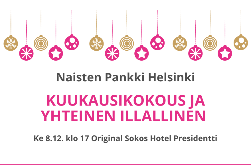 Niasten Pankki Helsinki joulukuun kokous