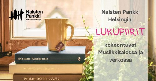 Kirjoja ja kahvikuppi