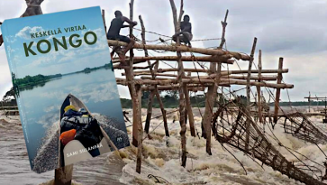 Keskellä virtaa Kongo, toimittaja Sami Sillanpään kirjan kuvitusta