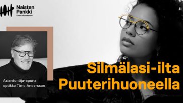 Silmälasipäinen nainen ja mies