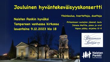 Pirkanmaan laulajat joulukonsertti
