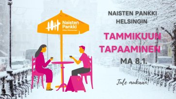 Kaksi ihmistä kahvittelemassa yhteisessä tapaamisessa