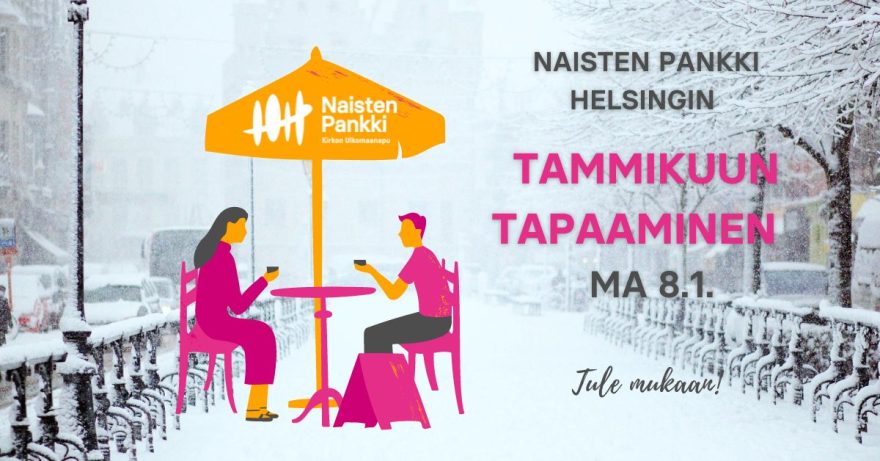 Kaksi ihmistä kahvittelemassa yhteisessä tapaamisessa