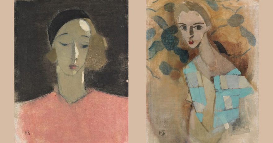 Kaksi maalausta, joiden aiheina nainen