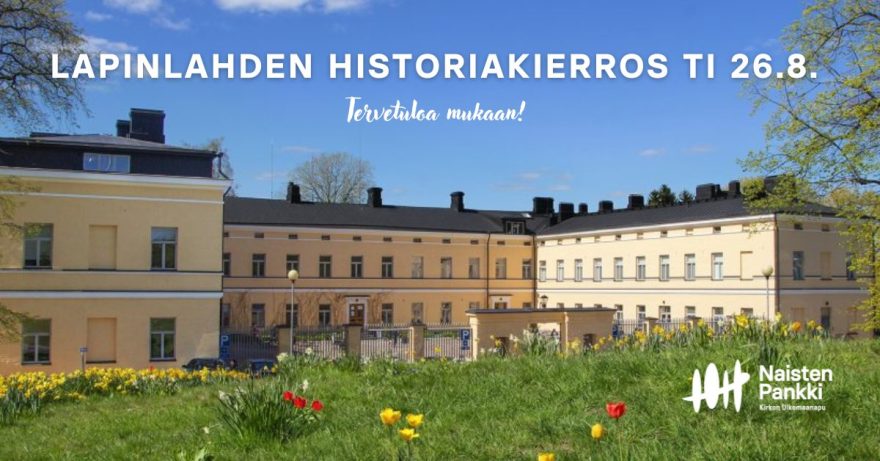 Lapinlahden sairaalan rakennus, edessä nurmikko