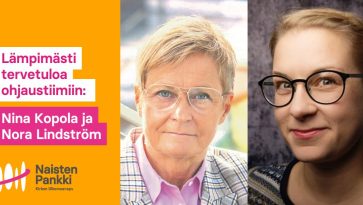 Kahden naisen kasvokuvat.