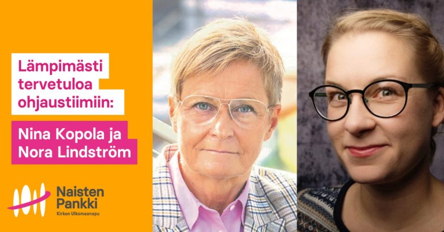 Kahden naisen kasvokuvat.