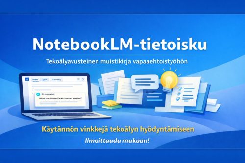Kannettava tietokonen ja papereita.