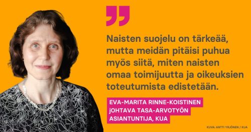 Nainen ja lainaus sitaateissa.